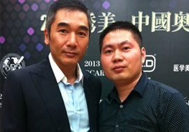 广州百达与明星合影